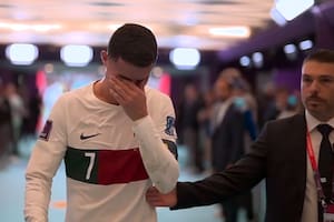 El llanto de Cristiano Ronaldo tras quedar afuera del Mundial con Portugal