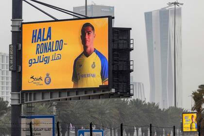 Cristiano Ronaldo, una imagen recurrente en las calles de Riyad