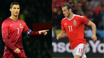 Cristiano Ronaldo y Gareth Bale; juntos en Real Madrid, rivales en la semifinal de la Eurocopa