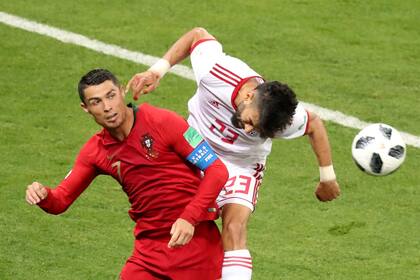 Cristiano Ronaldo y Ramin Rezaeian