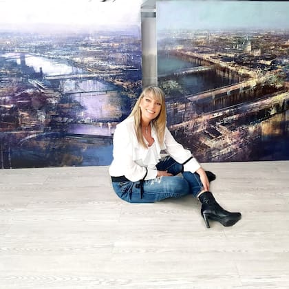 Cristina Bergoglio, la sobrina artista del Papa Francisco. Tiene 58 años y vive en Madrid