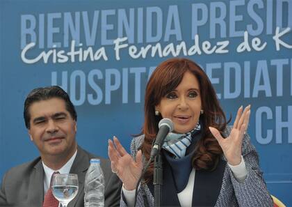 Cristina Kirchner y Jorge Capitanich, durante otra visita a Chaco