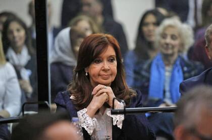 Cristina Kirchner, durante una de sus últimas visitas a los tribunales de Comodoro Py