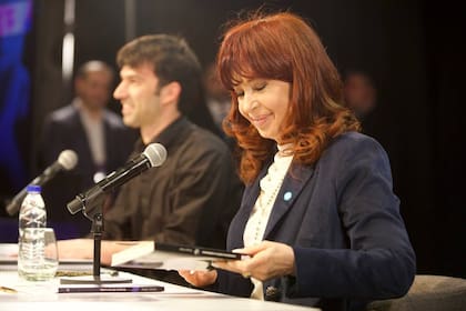 Cristina Férnandez de Kirchner, en la charla en la Universidad Metropolitana para la Educación y el Trabajo (UMET)