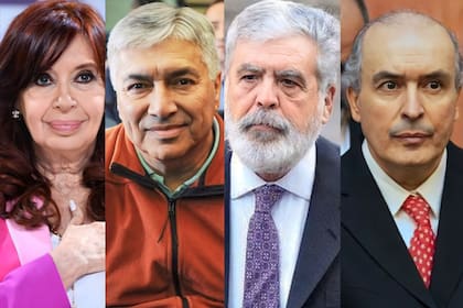 Cristina Fernández de Kirchner, Lázaro Baéz, Julio de Vido y José López, acusados de la Causa Vialidad