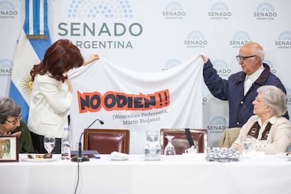 Cristina Fernández de Kirchner se reunió con Curas villeros, Curas en Opción por los pobres y hermanas, religiosas y laicas en el senado