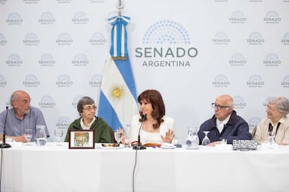 Cristina Fernández de Kirchner se reunió con Curas villeros, Curas en Opción por los pobres y hermanas, religiosas y laicas en el senado