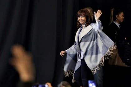 Cristina Kirchner al inicio del acto