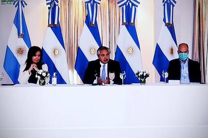 Cristina Kirchner, Alberto Fernández y Horacio Rodríguez Larreta