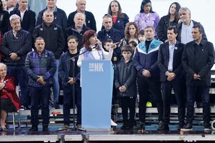 Cristina Kirchner brindó un discurso en la Plaza de Mayo