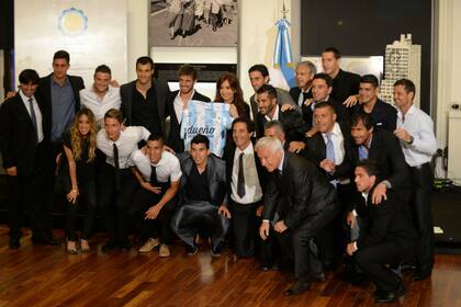 Cristina Kirchner, con el plantel