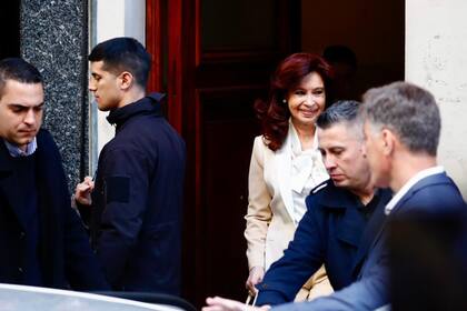 Cristina Kirchner, cuando salió de su casa