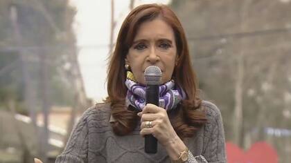 Cristina Kirchner dio un discurso en la villa 31