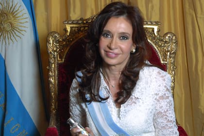 Cristina Kirchner, el día de su asunción, el 10 de diciembre de 2007