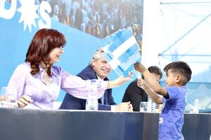 Cristina Kirchner en el cierre de campaña del Frente de Todos