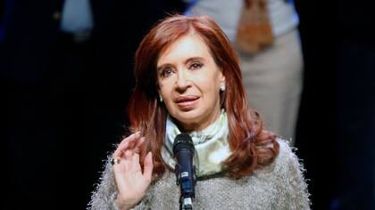 Cristina Kirchner durante el acto