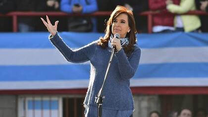 Cristina Kirchner en el lanzamiento de su espacio con un acto en Sarandí