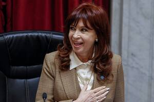 Cristina Kirchner, en la última sesión del Senado, hace dos semanas