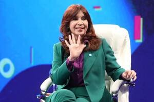 Cristina Kirchner, en su visita a C5N