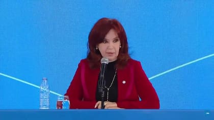 Cristina Kirchner, en un acto