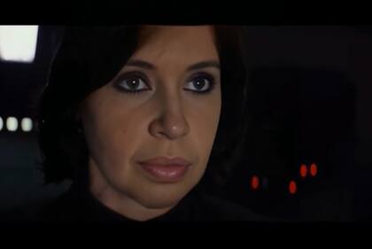 Cristina Kirchner, en una imagen de inteligencia artificial en el personaje Kylo Ren de Star Wars