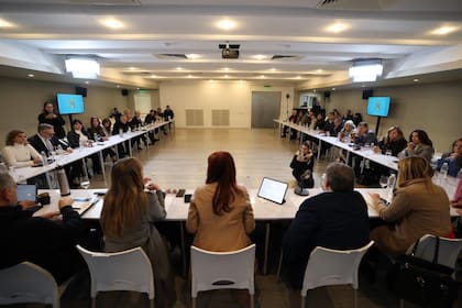 Cristina Kirchner, este martes en el PJ