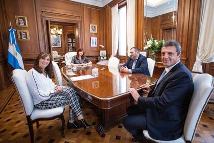 Cristina Kirchner hoy junto a Sergio Massa, segunda foto en cinco días