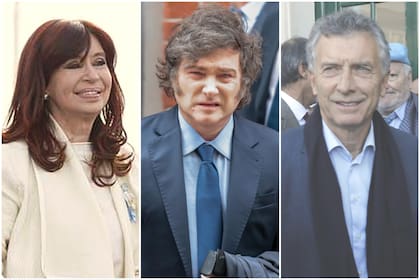 Cristina Kirchner; javier Milei; Mauricio Macri