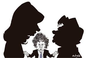 Cristina Kirchner, Javier Milei y Axel Kicillof