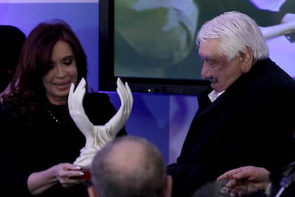 Cristina Kirchner junto a Oscar Lescano