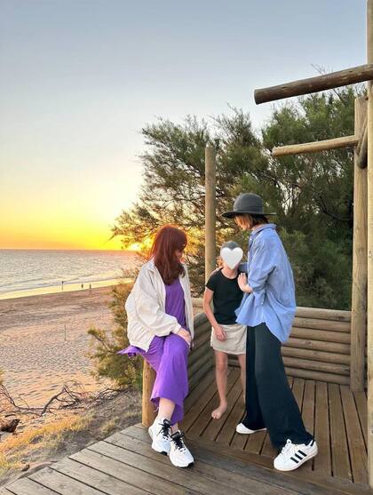 Cristina Kirchner, junto a su hija y su nieta