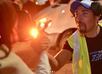 Cristina Kirchner, junto a trabajadores de Aerolíneas Argentinas