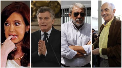 Cristina Kirchner, Mauricio Macri, Aníbal Fernández y Fernando De la Rúa