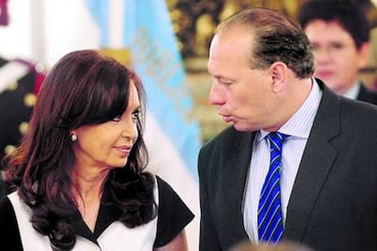 Cristina Kirchner y Sergio Berni, entonces secretario de Seguridad de la Nación