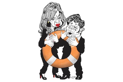 Cristina Kirchner y Axel Kicillof