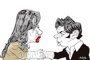 Cristina Kirchner y Axel Kicillof