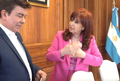 Cristina Kirchner y Fernando Espinoza