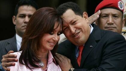 Cristina Kirchner y Hugo Chávez
