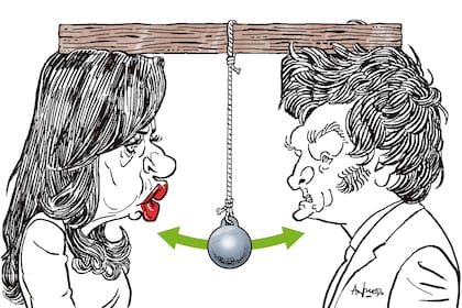 Cristina Kirchner y Javier Milei