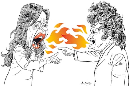 Cristina Kirchner y Javier Milei