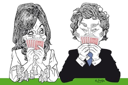 Cristina Kirchner y Javier Milei