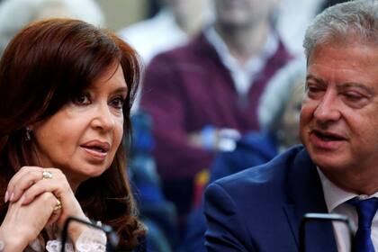 Cristina Kirchner y su abogado, Carlos Berladi