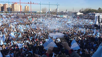 El estadio de Arsenal, sede del acto del 17 de octubre de este año, ya fue usado para un acto peronista en julio del 2017, cuando Cristina Kirchner lanzó allí su espacio "Unidad Ciudadana"