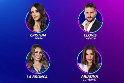 Cristina Porta, Clovis Nienow, La Bronca y Ariadna Gutiérrez fueron los nominados de esta semana en La Casa de los Famosos
