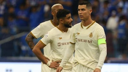 Cristinao Ronaldo en la derrota del Al-Nassr 2-0 ante Al-Hilal