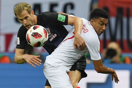 Croacia e Inglaterra, durante las semifinales del Mundial 2018