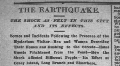 Crónica del terremoto de 1884