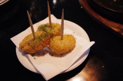 Croquetas de arroz y queso