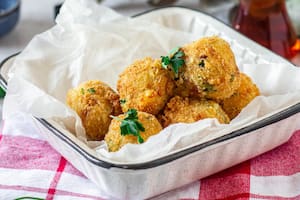 Croquetas de pescado hechas sin fritura
