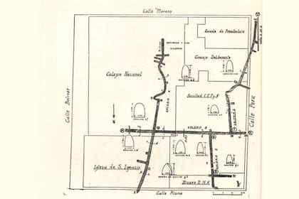 Croquis de los túneles